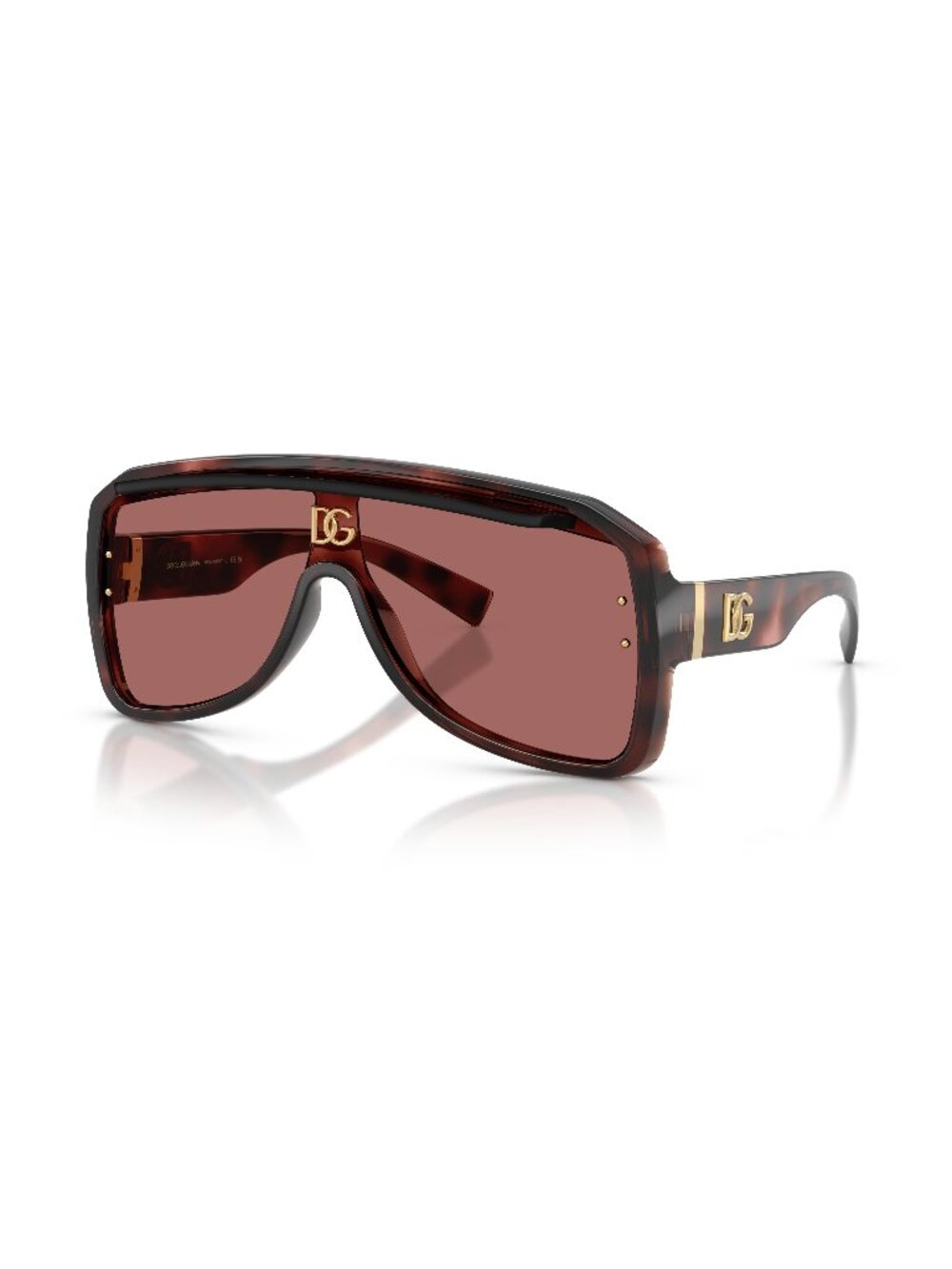 New Dolce&Gabbana Unisex Sunglasses Havana Purple Lens Injected Frame Dolce & 0